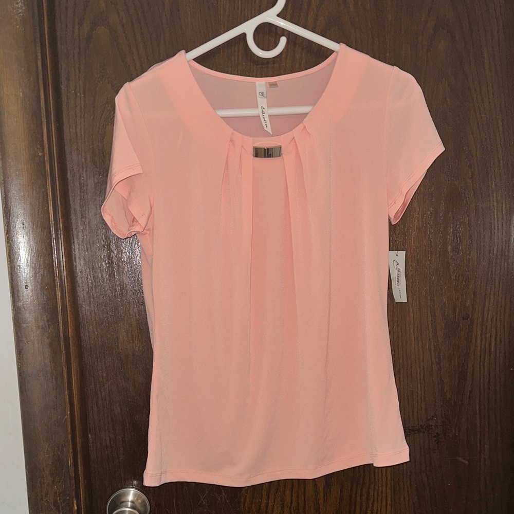 NY Collection Elegant Pink Women's Top